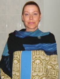 Mme Langeland i Oleana og sjal